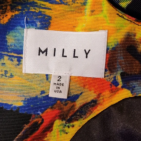 Milly size 2 floral dress - Picture 4 of 7